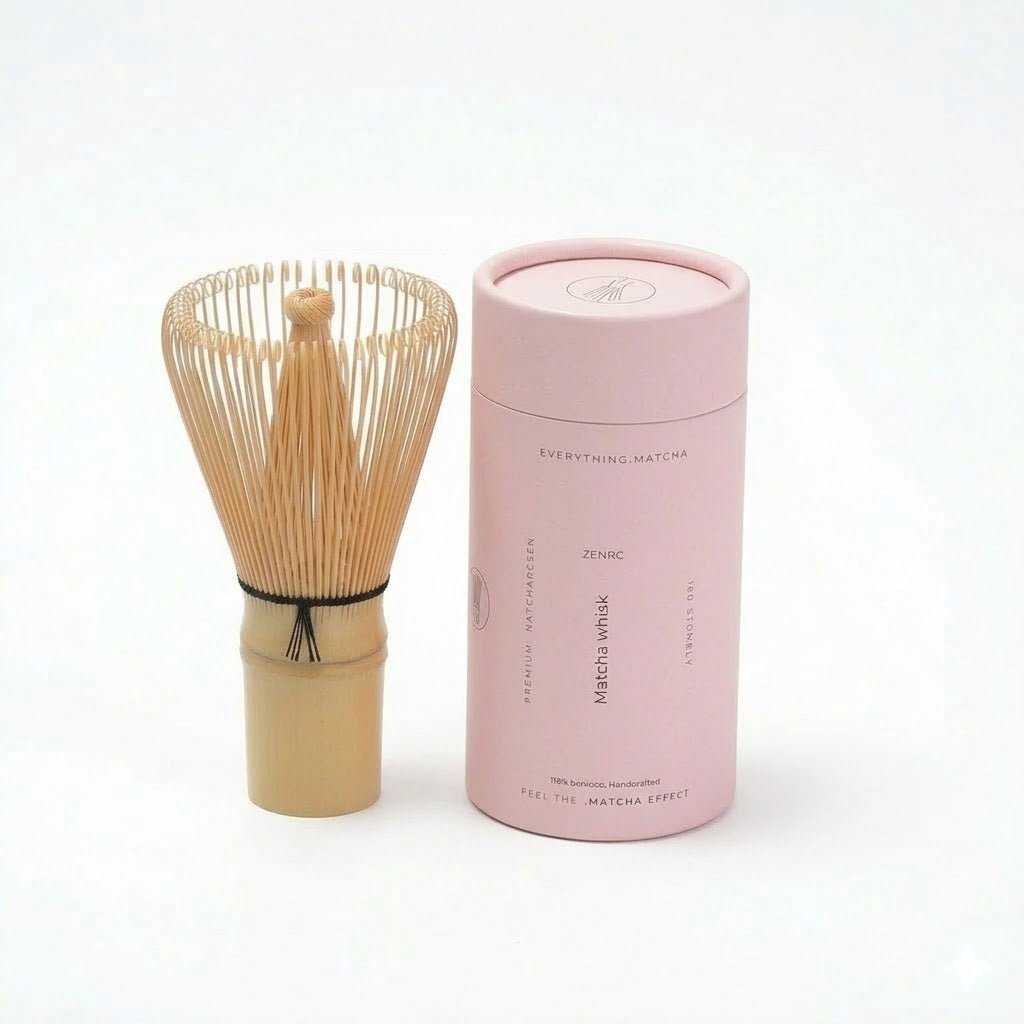 Bamboo Matcha Whisk – 100 - Prong Handmade Chasen for Frothy Matcha - ZENRC