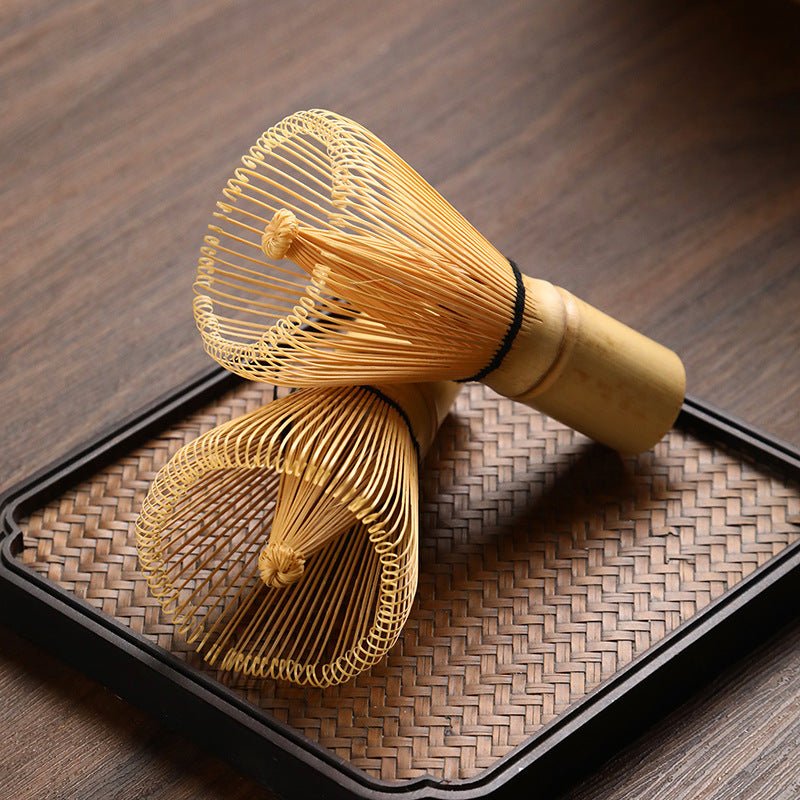Bamboo Matcha Whisk – 100 - Prong Handmade Chasen for Frothy Matcha - ZENRC Matcha Set