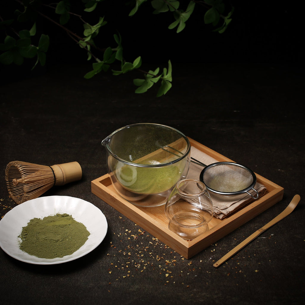 Matcha Ceremony Set – 6 - Piece Compact Kit with Spout Bowl (No Tray) - ZENRC Matcha Set