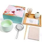 Matcha Chawan Set – 7 - Piece Ceramic Kit with Traditional Bowl (No Spout) - ZENRC Matcha Set