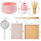 Matcha Chawan Set – 7 - Piece Ceramic Kit with Traditional Bowl (No Spout) - ZENRC Matcha Set