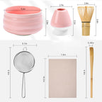 Matcha Green Tea Gift Set – 6 - Piece Ceramic Kit with Traditional Bowl (No Tray) - ZENRC Matcha Set