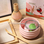 Matcha Green Tea Gift Set – 6 - Piece Ceramic Kit with Traditional Bowl (No Tray) - ZENRC Matcha Set
