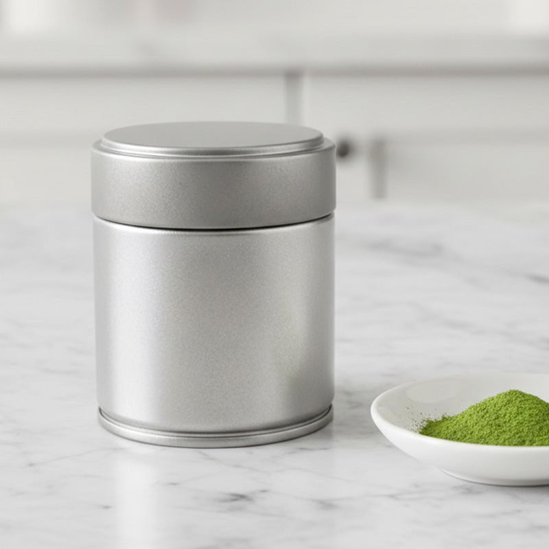 Matcha Tin Can – 60mm Diameter, 68mm Height, Airtight Food - Safe Storage - ZENRC Matcha Set