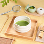 Matcha Tools Set – 6 - Piece Kit with Spout Bowl & Donut Whisk Holder - ZENRC Matcha Set