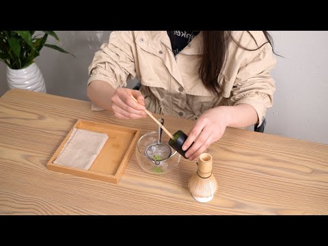 Ceremonial Matcha Tea Set – 6-Piece Glass Kit with Textured Spout Bowl (No Tray)